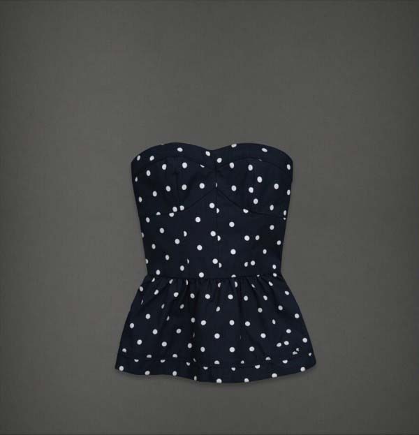 Abercrombie Fitch Mujeres Strapless Corto Vestido AF8819